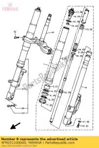 Yamaha 4FM231100000 chambre à air comp.1 - La partie au fond