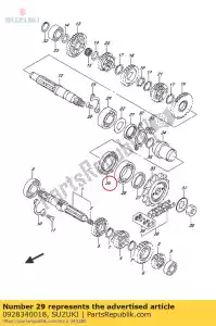 suzuki 0928340018 guarnizione, polvere 39x58 - Il fondo