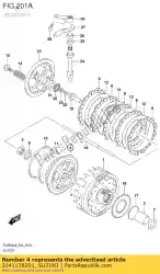 Here you can order the hub,clutch slv. From Suzuki, with part number 2141138201: