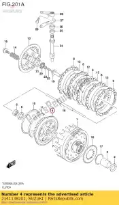 suzuki 2141138201 hub,clutch slv. - Bottom side