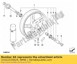 Here you can order the double angular ball bearing from BMW, with part number 31422335824: