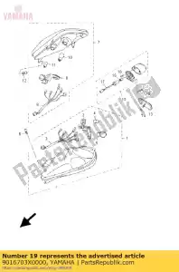 yamaha 9016703X0000 screw, tapping - Bottom side