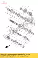 1WS174010000, Yamaha, conjunto del eje principal yamaha  mt xsr 660 690 700 900 2014 2015 2016 2017 2018 2019 2020 2021, Nuevo