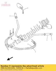 Here you can order the rear view mirror assy (right) from Yamaha, with part number 4NK262901000: