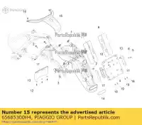 65685300H4, Piaggio Group, Protezione posteriore     , Nuovo