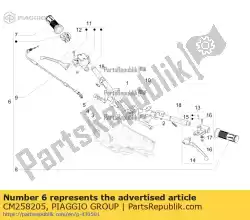 Tutaj możesz zamówić zespó? Tulei steruj? Cej przepustnic? Od Piaggio Group , z numerem części CM258205: