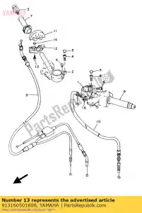 Yamaha 913160501800 bout (3xc) - Onderkant