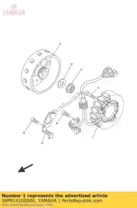 yamaha 18P814100000 stator assy - Bottom side