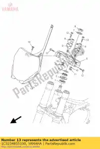 yamaha 1C3234855100 número da placa - Lado inferior