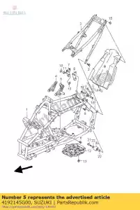 Suzuki 4192145G00 placa, eng mtg f - Lado inferior