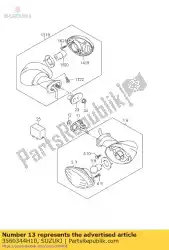 Ici, vous pouvez commander le lampe assy, ?? Arrière auprès de Suzuki , avec le numéro de pièce 3560344H10: