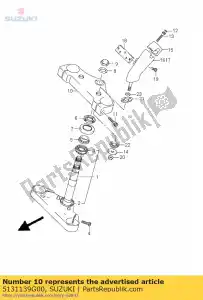 suzuki 5131139G00 wspornik, górny - Dół