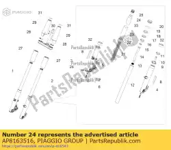 Qui puoi ordinare o-ring da Piaggio Group , con numero parte AP8163516: