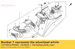 Aqui você pode pedir o embalagem, lente em Honda , com o número da peça 33709GCM900: