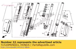 Here you can order the pipe comp., l. Slide from Honda, with part number 51520MEN003: