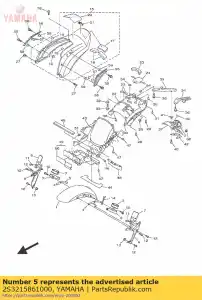 yamaha 2S3215861000 bracket - Bottom side