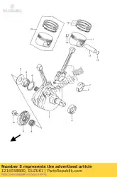 Qui puoi ordinare con. Rod assy da Suzuki , con numero parte 1216038B00: