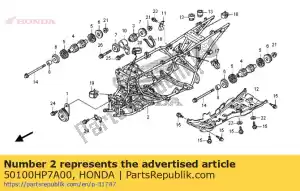 honda 50100HP7A00 carrosserie, cadre - La partie au fond