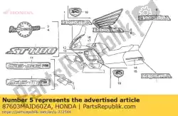 Qui puoi ordinare mark, r. Riparo superiore * tipo21 * (tipo21) da Honda , con numero parte 87603MAJD60ZA: