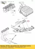 921610356, Kawasaki, amortyzator zr1000b7f kawasaki  klz z zx 400 600 636 750 800 1000 2007 2008 2009 2010 2011 2012 2013 2014 2015 2016 2017 2018 2019 2020 2021, Nowy