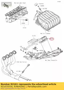 kawasaki 921610356 damper zr1000b7f - Bottom side