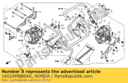 Aqui você pode pedir o conjunto de junta em Honda , com o número da peça 16026MBB640: