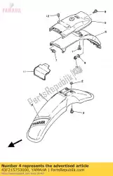 Here you can order the seal 1 from Yamaha, with part number 43F215753000: