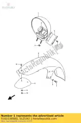 Aquí puede pedir carcasa, faro de Suzuki , con el número de pieza 5181038B00: