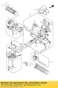 suzuki 5743207G00 arruela, pivô - Lado inferior