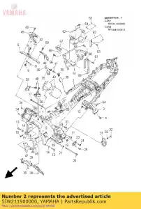 yamaha 5JW211900000 telaio posteriore comp. - Il fondo