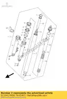 5110417H50, Suzuki, demper, assy, ??l suzuki gsf 650 2007 2008 2009 2010 2011 2012, Nieuw