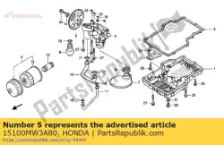 Aqui você pode pedir o bomba assy., óleo em Honda , com o número da peça 15100MW3A80: