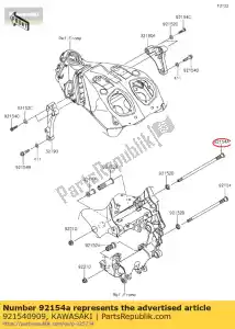 kawasaki 921540909 bout, dop, 12x318 zx1400fcf - Onderkant