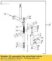 601313, Piaggio Group, support de montage de fourche kaiaba aprilia gilera piaggio  nexus sr sr max x x evo x8 x9 zapm3560, zd4m3560 zapm36401 zapm36601 zd4m357, zapm357 125 150 180 200 250 300 400 500 2000 2001 2002 2004 2005 2006 2007 2008 2009 2011 2016 2017, Nouveau