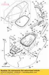 Aqui você pode pedir o capa, cauda em Yamaha , com o número da peça 2CMF475600P0: