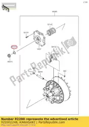 Aqui você pode pedir o 01 arruela, 20,2x31x1,4 em Kawasaki , com o número da peça 922002248: