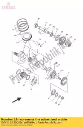 Qui puoi ordinare perno, pistone da Yamaha , con numero parte 5VK116330000: