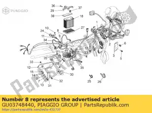 Piaggio Group GU03748440 wire - Bottom side