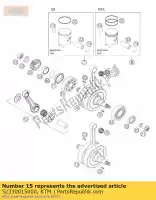 52330015000, KTM, con.rod repair kit 200'98 ktm egs exc mxc six sx sxs xc 125 200 1997 1998 1999 2000 2001 2002 2003 2004 2005 2006 2007 2008 2009 2010 2011 2012 2013 2014 2015 2016, New