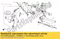 53100MAS000, Honda, descrição não disponível honda cbr 900 1996 1997, Novo