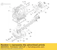 8869085, Piaggio Group, cárter, conjunto moto-guzzi audace california eldorado 1400 2012 2015 2016, Novo