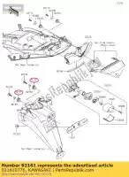 921610776, Kawasaki, demper er650c9f kawasaki  d tracker er-6f er-6n gtr h2 kle klz ninja tr vulcan z zx zzr 125 150 230 250 300 600 636 650 750 800 900 1000 1400 2003 2004 2005 2006 2007 2008 2009 2010 2011 2012 2013 2014 2015 2016 2017 2018 2019 2020 2021, Nieuw