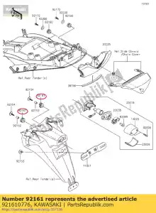 kawasaki 921610776 damper er650c9f - Bottom side