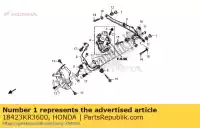 18423KR3600, Honda, ko?nierz, mocowanie t?umika honda cbr  fa cb super four a nx dominator rr x11 sf rra sa blackbird xx slr f trx ex nx650 slr650 cb1100sf cb1300a cb1300sa trx300ex sportrax cbr600ra 600 1300 650 1100 300 , Nowy