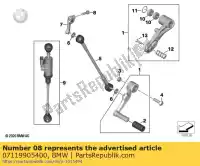 07119905400, BMW, zeskantbout met sluitring - m6x25-znniv si (tot 01/2018) bmw  40 1000 2009 2010 2011 2012 2013 2014 2015 2016 2017 2018 2019 2020 2021, Nieuw