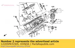 Ici, vous pouvez commander le guide, soupape (o. S.) auprès de Honda , avec le numéro de pièce 12205MCS305: