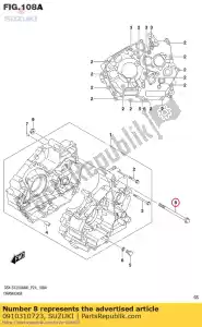 suzuki 0910310723 ?ruba, eng mtg (l140) - Dół