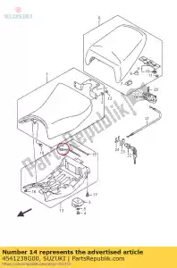 Suzuki 4541238G00 cuscino, sedile, fr - Il fondo