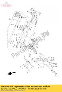 yamaha 3D6F31510000 ressort, rebond - La partie au fond