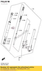 suzuki 5113048G30 tubo, esterno, rh - Il fondo